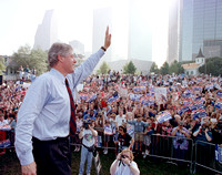 Bill Clinton in Sam Houston Park